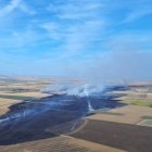 Incendio en Montealegre de Campos en la provincia de Valladolid