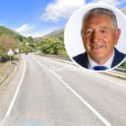 Carretera N-502 en Villarejo del Valle, donde falleció Ángel Jiménez.