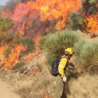 Incendio en la Sierra de Béjar cerca de Candelario
