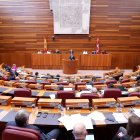 Hemiciclo de las Cortes de Castilla y León durante un pleno.