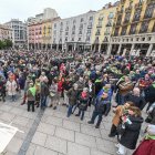 Manifestación para reivindicar la reapertura del directo Madrid-Aranda de Duero-Burgos.