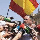 Santiago Abascal durante una anterior visita a Salamanca, en una foto de archivo.