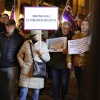 Un momento de las concentraciones en Castilla y León contra la violencia de género.