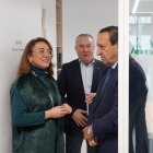 María González Corral, Donaciano Dujo y Pedro Barato.