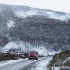 Nieve en la localidad de San Cristóbal de Valdueza (León).