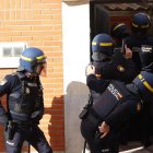 Intervención de la Policía Nacional.