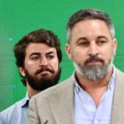 Juan García-Gallardo tras Santiago Abascal durante un mitin en Castilla y Leó en una foto de archivo.