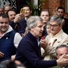 El presidente del Partido Popular, Alberto Núñez Feijóo, en un acto de la campaña electoral.
