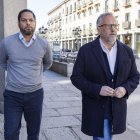 Ignacio Garriga y Carlos Pollán en un acto de la campaña electoral.