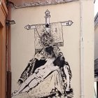 Vandalizan de nuevo el mural urbano de Nuestra Madre de las Angustias, en el centro de Zamora