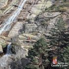 Rescate en la cascada del Chorro Grandes, en Palazuelos de Eresma