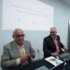 El consejero de Cultura, Turismo y Deporte, Gonzalo Santonja, presenta el informe sobre el estado de conservación de la zona arqueológica de Las Médulas.