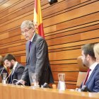 José María Eiros preside la Mesa de Edad de las Cortes.
