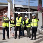 El subdelegado de Gobierno en León, Héctor Alaiz Moretón, visita las obras del nuevo centro examinador de la Dirección General de Tráfico (DGT), en Santovenia de la Valdoncina