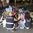 Cinco vendederos ambulantes detenidos en Astorga e incautada una tonelada de ropa falsificada.