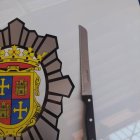 Cuchillo incautado por la Policía Municipal