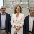 María Pardo en la presentación de una convocatoria de subvenciones para los colegios públicos de Educación Primaria y Secundaria.