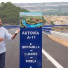 Valladolid. 24/08/26. El ministro de TransporteEl Ministro de Transportes y Movilidad Sostenible, Óscar Puente, inaugura dos nuevos tramos de la A-11 entre Tudela y Valbuena.s y Movilidad Sostenible, Óscar Puente, preside la puesta en servicio de un nuevo tramo de la Autovía del Duero (A-11) entre los enlaces de San Bernardo y Tudela de Duero. PHOTOGENIC.