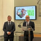 El diputado de Salamaq, Santiago Castañeda, junto al presidente de la Diputación, Javier Iglesias.