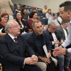 Enrique Cabero, Óscar Castro y Jonathan Sánchez durante la presentación del informe en la sede del CES de Castilla y León.