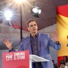 Intervención de Pedro Sánchez en el acto de final de campaña en Valladolid del pasado 13 de marzo