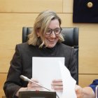 La vicepresidenta segunda de la Junta de Castilla y León, Isabel Blanco, comparece ante la Comisión de Economía y Hacienda de las Cortes de Castilla y León
