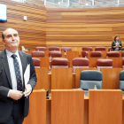 El Procurador de Común, Tomás Quintana López, en un pleno de las Cortes de Castilla y León. -ICAL