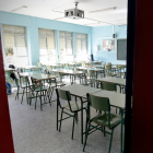 Un aula vacía en un colegio. ALBERTO DI LOLLI