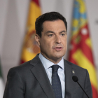 El presidente de la Junta de Andalucía, Juanma Moreno, ha reconocido haber seguido las políticas de Castilla y León. - E.PRESS