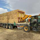 ASAJA Valladolid en colaboración con la JAL de Villabrágima envía dos camiones de paja