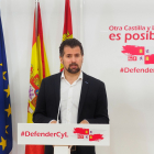 El líder del PSOE en Castilla y León, Luis Tudanca. - ICAL