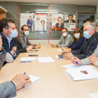 La reunión entre PSOE y Soria Ya se produjo en la sede de los socialistas sorianos hace ahora una semana. MARIO TEJEDOR