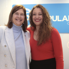 Margarita Torres y la presidenta del PP de León, Ester Muñoz. ICAL