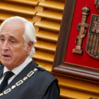 El presidente del TSJCyL, José Luis Concepción, durante la apertura del año judicial 2022-2023 en Burgos. TSJCYL