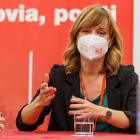 La Ministra de Educación y Formación Profesional, Pilar Alegría en el congreso de Segovia. -ICAL