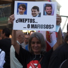 Concentración de protesta contra los incendios forestales en la comarca del Bierzo. -ICAL