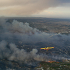Imagen de archivo de una avioneta de extinción de incendios. E.P.