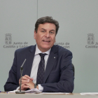 Fernández Carriedo en la rueda de prensa tras el Consejo de Gobierno. - ICAL