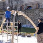 Construcción de un pabellón abovedado con inteligencia artificial en Segovia