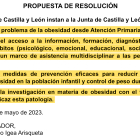Texto presentado por Igea en la Comisión de Sanidad de las Cortes.- E. M.