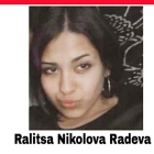 Imagen de la menor desaparecida Ralitsa Nikolova Radeva difundida por SOS Desaparecidos. E. M.