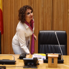 La Ministra de Hacienda, María Jesús Montero, en la presentación de los PGE 2023.- E. PRESS