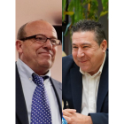 A la izquierda de la imagen, el alcalde salmantino Manuel Prada, y a la derecha el portavoz de la UPL, Luis Mariano Santos.
