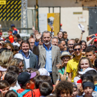 El rey Felipe VI saluda junto a Fernández Mañueco en el festival `Imperdible05´ en Otero de Herreros. -ICAL