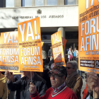 Imagen de archivo de afectados de Forum y Afinsa en una protesta. | ICAL