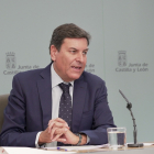 El portavoz de la Junta de Castilla y León y consejero de Economía y Hacienda, Carlos Fernández Carriedo.- ICAL