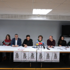 Los secretarios generales de CCOO y UGT en Castilla y León, Vicente Andrés y Faustino Temprano, presentan el Manifiesto del 27N. ICAL