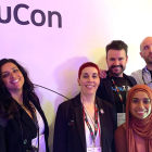 Elena Prieto, en el centro, con otros participantes en EduCon. | ICAL
