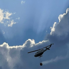 Helicóptero contra incendios, en una imagen de archivo.- E. M.