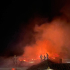 Incendio en una vivienda en Villamañán (León).- ICAL